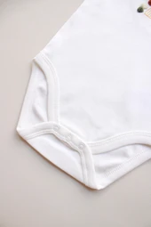Gökkuşağı Nakışlı Kısa Kollu Body - 5