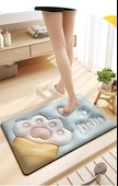 Çizgi Film 3D Banyo Paspası - 50x80cm - Etli Kedi Pençesi Desenli - 12
