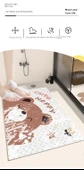 Çizgili Diatomit Kaymaz Banyo Paspası - 40x70cm - Yıkanan Kurbağa - 9
