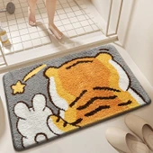 Çizgi Film Banyo Paspası 50x80cm Hayaller Gerçek Oluyor Kaymaz Halı - 1
