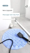 Vantuzlu Kaymaz PVC Banyo Paspası - 30x30cm - Koyu Gri - 9