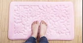 Kaymaz Lavabo Önü Banyo Paspası - Pembe (45x75 cm) - 10