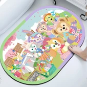 Sevimli Çizgi Film Hızlı Kuruyan Paspas - 80x50cm - Banyo Çizgi Film -03 - 3