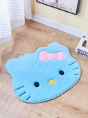 Hafızalı Köpük Banyo Halısı - 50x60 cm - KT Kedi Mavi - 1