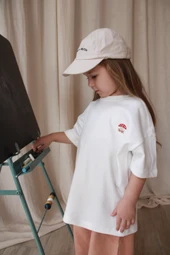 Mantar Nakışlı Oversize T-shirt thumbnail 1