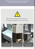 Kaymaz Banyo Halısı - 120x80cm Uzay Grisi Atmosfer Kabarcıklı - 7