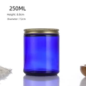 DIY Aromaterapi Mum Cam Bardak - Kapaklı - Soya Wax Haznesi - 200g Şeffaf - 12