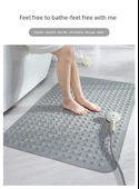 Kaymaz Banyo Halısı - 120x80cm Uzay Grisi Atmosfer Kabarcıklı - 8