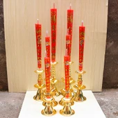 Alaşımlı Şamdan - Çift Katmanlı Mutluluk Sembolü - No.2 (Çift) - 3