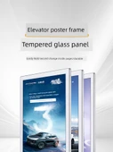 Alüminyum Alaşımlı Temperli Cam Poster Çerçevesi - 60x90 cm - 16mm - PVC Plaka - 5