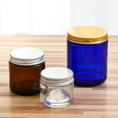 DIY Aromaterapi Mum Cam Bardak - Kapaklı - Soya Wax Haznesi - 200g Şeffaf - 6