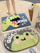 Çizgi Film Desenli Emici Kaymaz Banyo Paspası - 50x80cm Utangaç Küçük Panda - 11