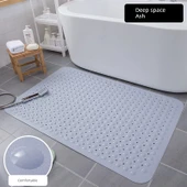 Kaymaz Banyo Halısı - 120x80cm Uzay Grisi Atmosfer Kabarcıklı - 1