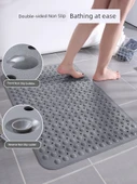Kaymaz Banyo Halısı - 120x80cm Uzay Grisi Atmosfer Kabarcıklı - 2