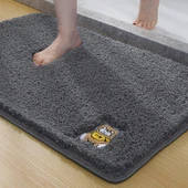 Emici Banyo Paspası - 60x90cm - Gri - 1