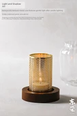 Retro Japon Tarzı Cam Mumluk - Rüzgar Geçirmez - Model 2/Yoğun Amber - 12