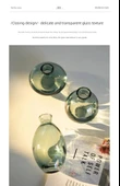 Mini Hidroponik Cam Vazo - Zen Amber Üçlü Set - 12