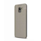 Gpack Samsung Galaxy J8 Kılıf Niss Silikon Deri DokuluNano Koruyucu - 1