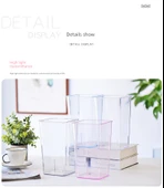 Taşınabilir Yuvarlak Şeffaf Çiçek Kovası Orta 1 - Büyük thumbnail 12