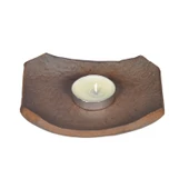 Retro Seramik Karo Desenli Mumluk - Çin Zen Stili - 1 Mumlu thumbnail 6