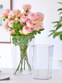 Taşınabilir Yuvarlak Şeffaf Çiçek Kovası Orta 1 - Büyük thumbnail 5