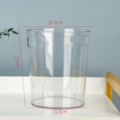 Taşınabilir Yuvarlak Şeffaf Çiçek Kovası Orta 1 - Büyük thumbnail 1