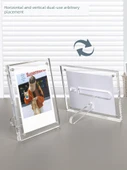 Şeffaf Akrilik Fotoğraf Çerçevesi - Canlı Turuncu - Clapper Mini/3 inç Uyumlu - 5