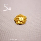 Reçine Altın Külçe Para Ağacı Model - No. 5 (Tekli Paket, 2-4cm) - 1
