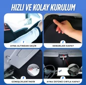 Glanz Araba Ön Cam Güneşlik Katlanabilir Oto Güneşliği Otomobil Güneşlikleri Araç Gölgelik 145- 77cm - 4