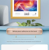 Manyetik Çerçeve Sticker - 50x70 cm - 2'li Paket (Altın/Gümüş) - 9