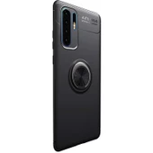 Gpack Huawei P30 Pro Kılıf Ravel Yüzüklü Mıknatıslı  Full Kapatan Cam - 9