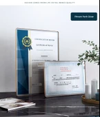 Alüminyum Alaşımlı A3 + A4 Paket (Asıl + Kopya) Çerçeve - Gümüş Kenar Gümüş Yüzey - 7