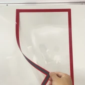 Manyetik A3 Tek Katmanlı Karpuz Kırmızısı Etiket - 2'li Paket - 1