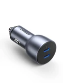 UGREEN 70594 CD213 50W Çift PD Type-C Type-C Hızlı Şarj Portu Araç Şarj Cihazı - 1