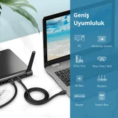UGREEN 80727 NW121 CAT8 2000MHz Bant 25GB/s Daha Yüksek Ağ Hızı Ethernet Kablosu Siyah 15metre - 3