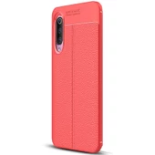 Gpack Xiaomi Mi 9 Kılıf Niss Silikon Deri GörünümlüNano Glass - 1