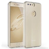 Gpack Huawei Honor 8 Kılıf Süper Silikon Yumuşak KorumaNano Glass - 1
