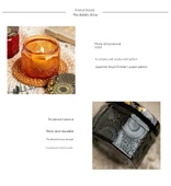 DIY Aromaterapi Mum Şişesi - 120ml - Sekizgen - Amber Renkli - 8