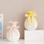 Seramik Vazo - Soft Language Orta Parlak Beyaz thumbnail 2