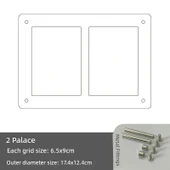 Akrilik Fotoğraf Çerçeve Puzzle Standı - 2 Bölmeli [dış çap boyut_17.4x 12.4cm]] - 1