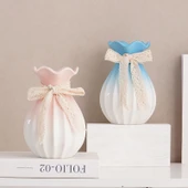 Seramik Vazo - Soft Language Orta Parlak Beyaz thumbnail 4