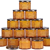 DIY Aromaterapi Mum Şişesi - 120ml - Sekizgen - Amber Renkli - 6
