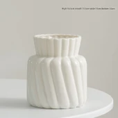 Seramik Vazo - Soft Language Orta Parlak Beyaz thumbnail 1