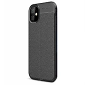 Gpack Apple iPhone 11 Pro Kılıf Niss Silikon Deri Görünümlü - 4