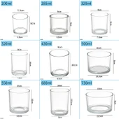 Şeffaf Cam Mumluk Aromaterapi Kabı - 100ml (Model 104) - 10