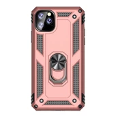 Gpack Apple iPhone 11 Pro Max Kılıf Vega Standlı Yüzüklü MıknatıslıNano Glass - 1