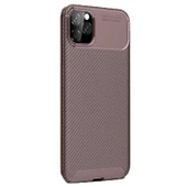 Gpack Apple iPhone 11 Pro Max Kılıf Negro Karbon Dizayn Silikon - 1