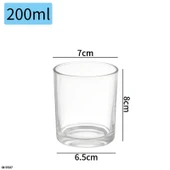 Şeffaf Cam Mumluk Aromaterapi Kabı - 200ml2 (Model 9507) - 1