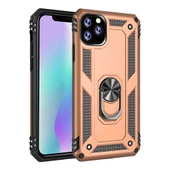 Gpack Apple iPhone 11 Pro Max Kılıf Vega Standlı Yüzüklü MıknatıslıNano Glass - 3