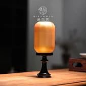 Çin Zen Tarzı Aromaterapi Mumluk Antika Abajur Seramik Çay Odası Işığı - Beyaz - 2
